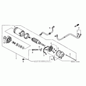 Схема вузла: Стартер електричний для Honda VT1100 Shadow Spirit