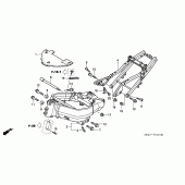 Схема вузла: Рама (CBR900RR2,3) для Honda CBR900RR CBR954RR Fireblade