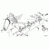 Схема узла: Масляный насос для Honda GL1800 Gold Wing