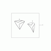 Схема вузла: Бічний обтічник для Honda CB1000 CB1000R