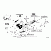 Схема вузла: Stripe + Mark (3) для Honda CBR1000 CBR1000RR Fireblade