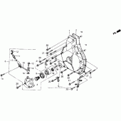 Схема вузла: Clutch cover для Honda GL1500 Gold Wing Interstate