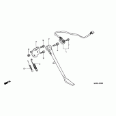 Схема узла: Подставка для Honda VT750 Black Widow