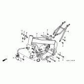 Схема узла: Рама (2) для Honda CR250