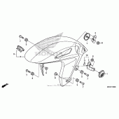 Схема вузла: Переднє крило для Honda CBR1000 CBR1000RR Fireblade