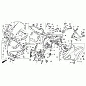 Схема вузла: Cowling comp для Honda CBF1000