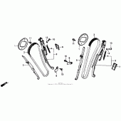 Схема вузла: Ланцюг ГРМ і Натяжитель і Успокоитель для Honda NT650 Hawk GT