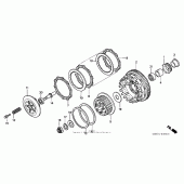 Схема узла: Сцепление для Honda CBR600 CBR600RR