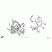 Схема вузла: Кришка генератора для Honda CTX700