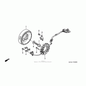 Схема вузла: Генератор для Honda XR400