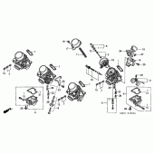 Схема узла: Карбюратор (COMPONENT PARTS) (2) для Honda CB600F Hornet