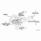 Схема вузла: Stripe (3) для Honda CBR600 CBR600RR