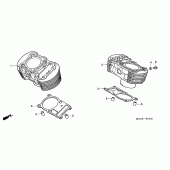 Схема вузла: Циліндр для Honda VT750 Shadow ACE