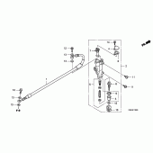 Схема вузла: Rr. гальмівний циліндр для Honda CRF150 CRF150RB