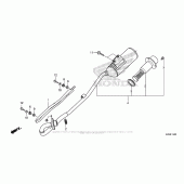 Схема вузла: Вихлопна система для Honda CRF125 CRF125F