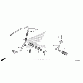Схема вузла: Педаль (Лапка) для Honda CRF250 CRF250L