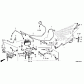 Схема вузла: Abs Modulator + Rear Brake Hose для Honda VFR800 Interceptor
