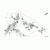 Схема вузла: Задній гальмівний супорт для Honda CRF250 CRF250R