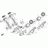 Схема вузла: Колінчастий вал для Honda ST1100 Pan-European