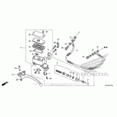Схема узла: Цилиндр сцепления для Honda GL1800 Gold Wing