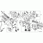 Схема вузла: Пульт управління рульовой (GL1800A4 / A 5) (GL18006 / 7/8) для Honda GL1800 Gold Wing