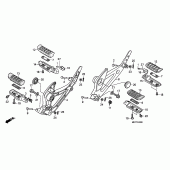 Схема вузла: Підніжки для Honda XL1000V Varadero