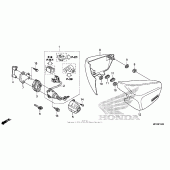 Схема вузла: Бічний обтічник для Honda VT750 Shadow Aero