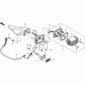 Схема вузла: Задній ліхтар (Стоп-сигнал) для Honda XR250
