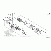 Схема вузла: Стартер електричний для Honda CBR1000 CBR1000RR Fireblade