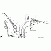 Схема узла: Switch + cable для Honda ST1100 Pan-European