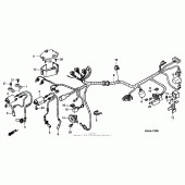 Схема вузла: Жгут проводки (2) для Honda VT1100 Shadow Spirit