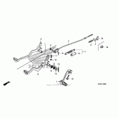 Схема вузла: Педаль (Лапка) для Honda CRF230 CRF230F