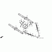 Схема узла: Распредвал и Клапан для Honda CBR600 CBR600F Hurricane