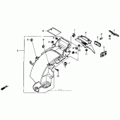 Схема узла: Заднее крыло для Honda ST1100 Pan-European