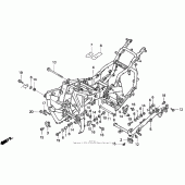 Схема узла: Рама для Honda GL1500 Gold Wing Aspencade