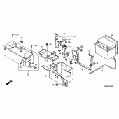 Схема вузла: Акумулятор для Honda VT750 Black Widow