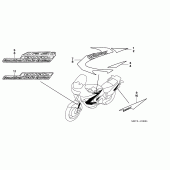 Схема вузла: Label read the manual (2ED, 2F, 2G, 3E, 4EK) для Honda XL1000V Varadero
