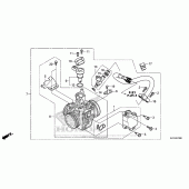 Схема вузла: Дросельна заслонка для Honda CRF250 CRF250L