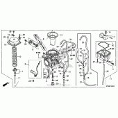 Схема вузла: Карбюратор для Honda XR650