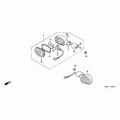 Схема узла: Поворотники (CBF600N/NA) для Honda CBF600