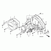 Схема вузла: Права кришка картера для Honda XR650