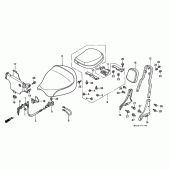 Схема вузла: Сидіння для Honda GL1500 F6C