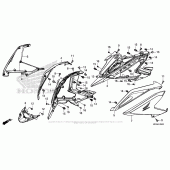 Схема вузла: Side Cowl для Honda NC700