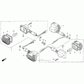 Схема узла: Поворотники для Honda CB750 Nighthawk
