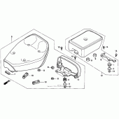 Схема вузла: Сидіння для Honda CMX250 Rebel