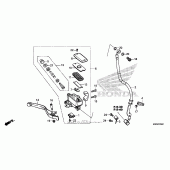 Схема вузла: Передній гальмівний циліндр для Honda GL1800 Gold Wing Valkyrie