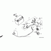 Схема вузла: Акумулятор для Honda VFR800 Interceptor