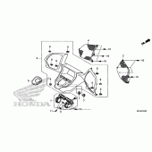 Схема вузла: Meter panel для Honda GL1800 Gold Wing