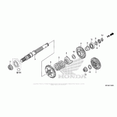 Схема вузла: Final Shaft для Honda GL1800 Gold Wing