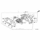 Схема узла: Спидометр для Honda FSC600 Silver Wing